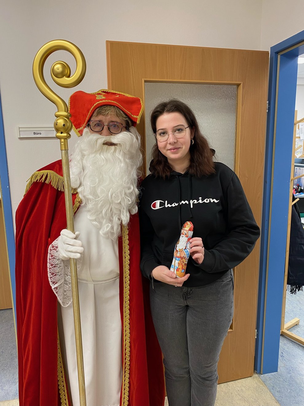 auch in der Verwaltung war der Nikolaus zu Besuch
