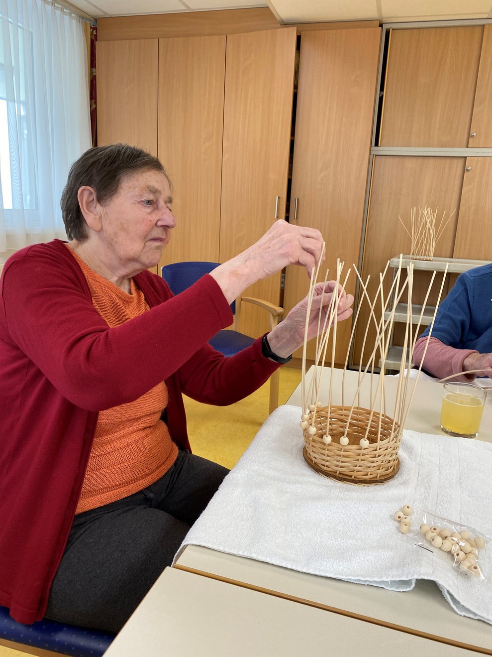Bewohnerin zeigt ihr Können