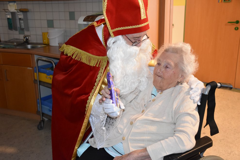 Schön, dass der Nikolaus auch bei uns ist