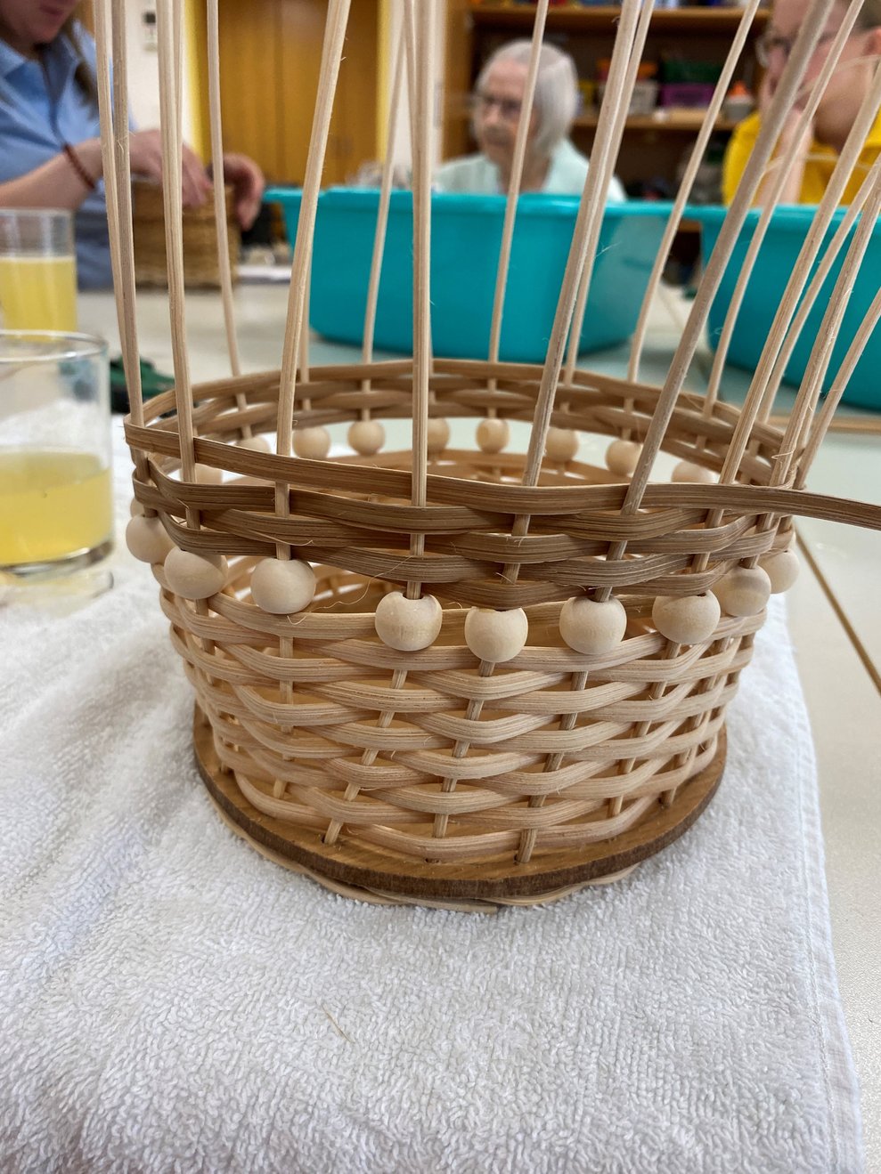 der Korb ist schon fast fertig