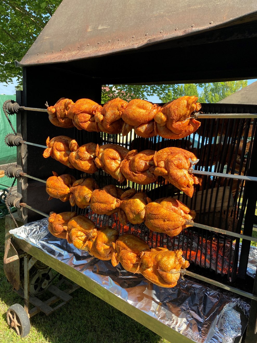 Grillhendl zum Mittagstisch