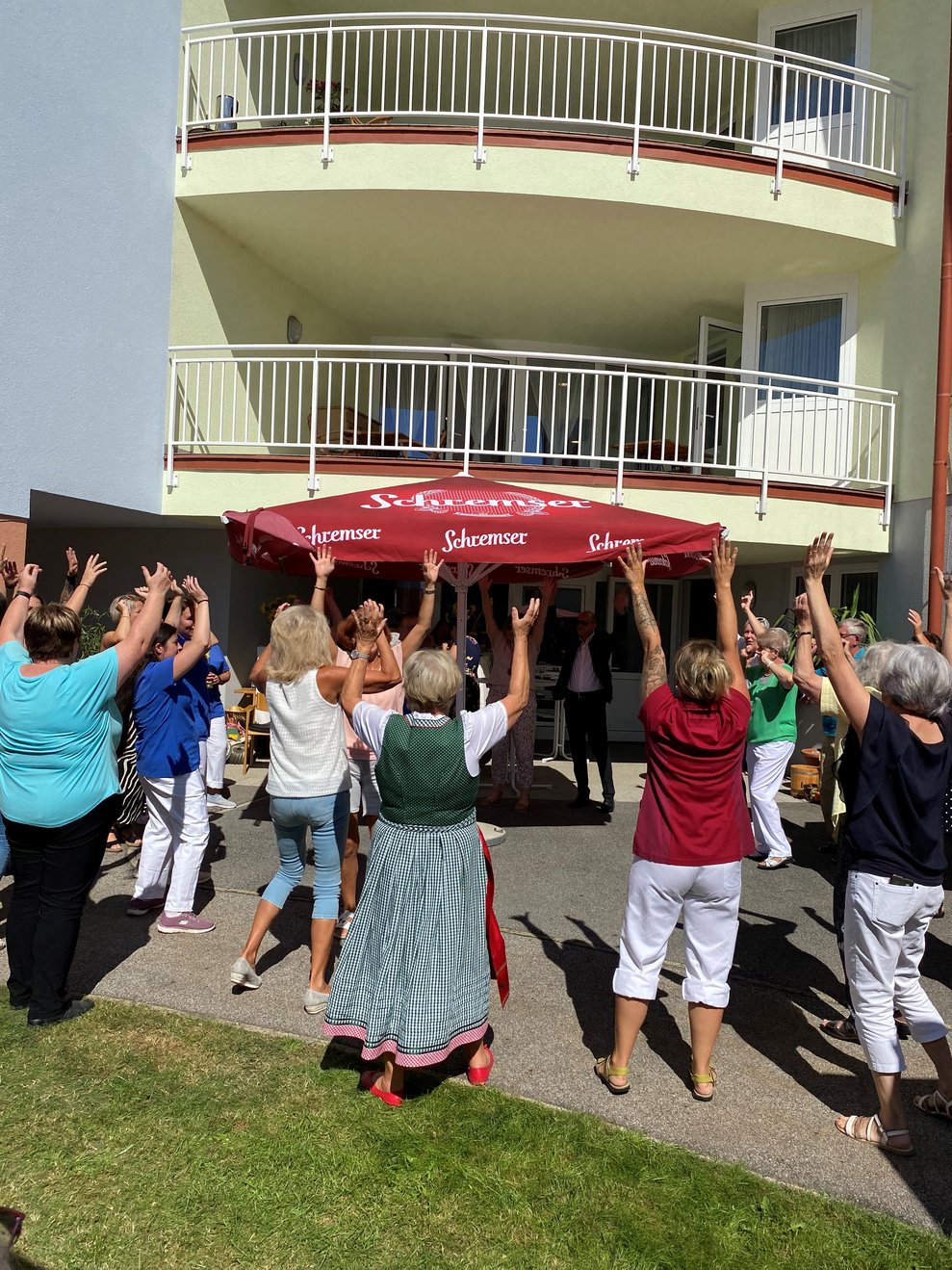 ausgelassene Festtagsstimmung