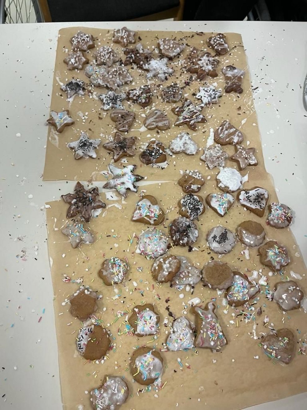 der verzierte Lebkuchen ist jetzt fertig