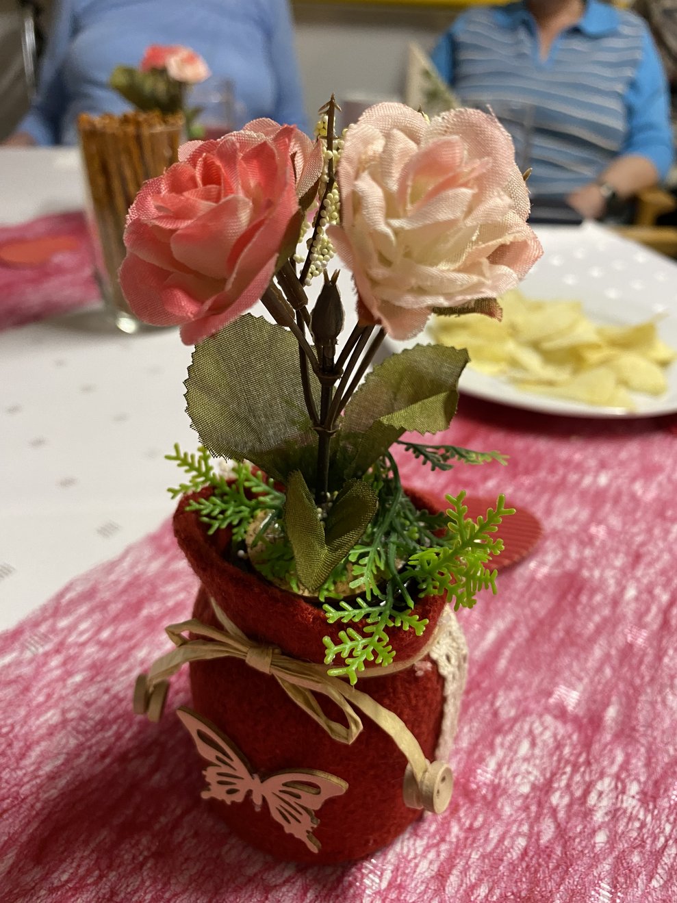 unser selbstgemachter Tischschmuck