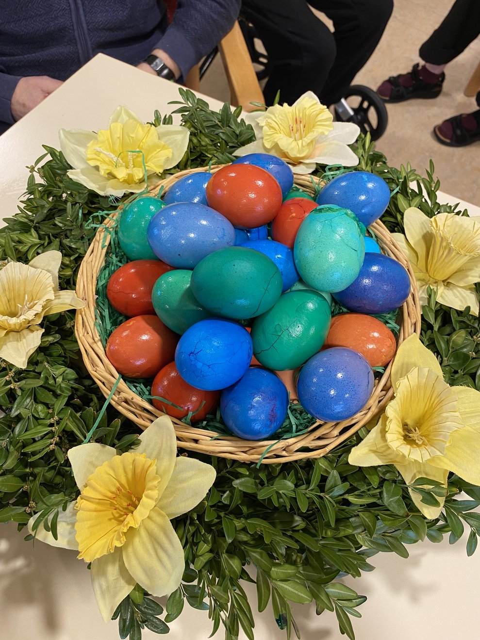 eine bunte Vielfalt der Eier
